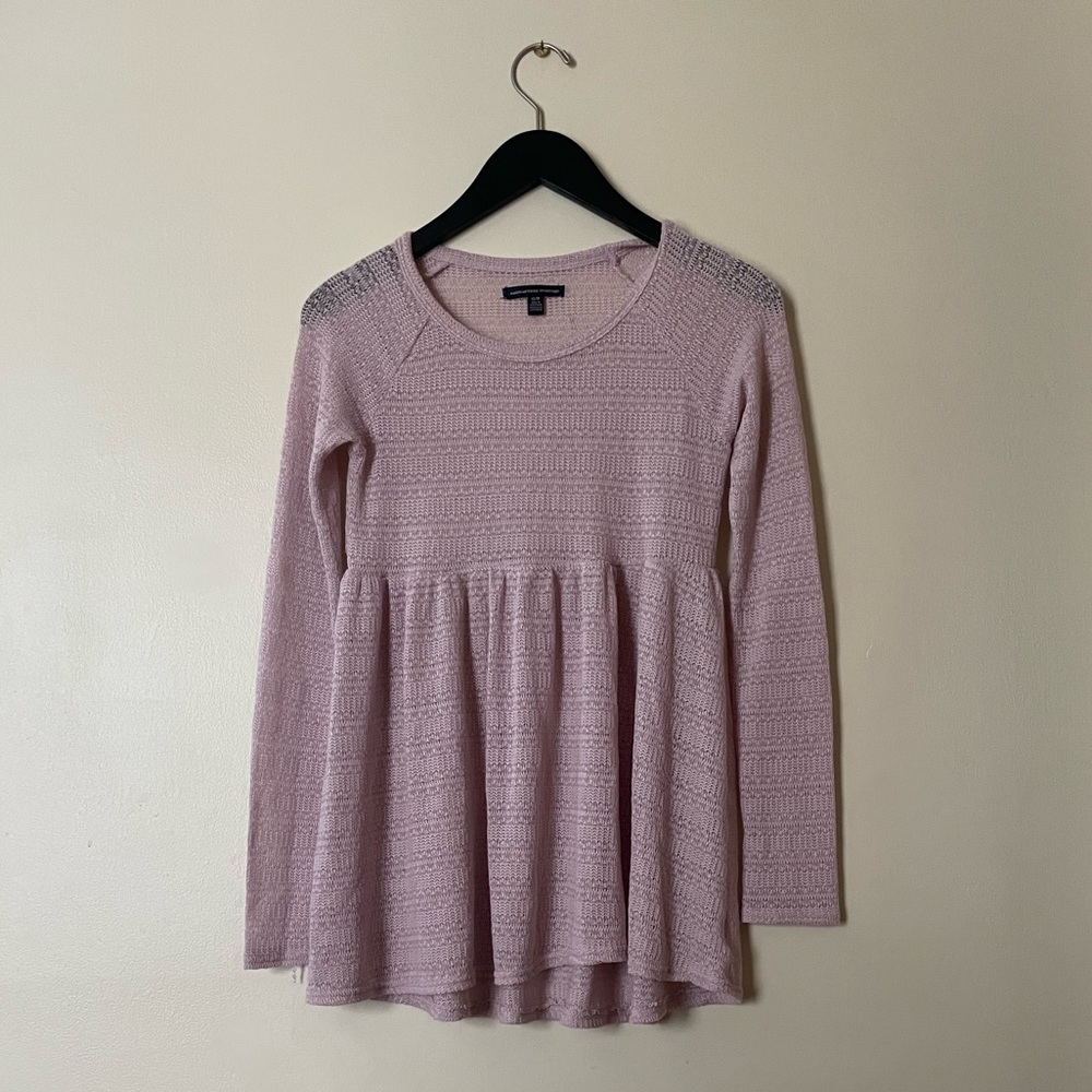 AEO knit babydoll top